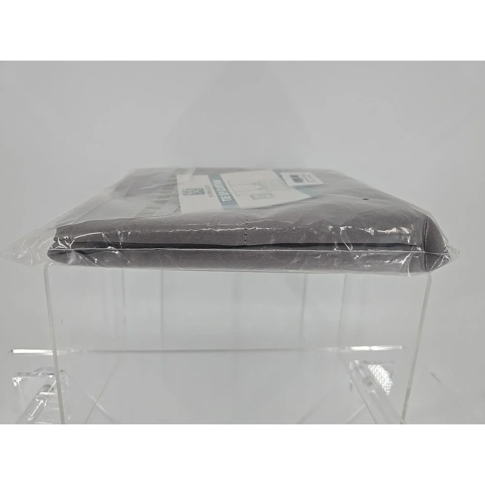 H.VERSAILTEX Solid Blackout Energy Efficient‎ Tie Up Shades Dove Gray 42